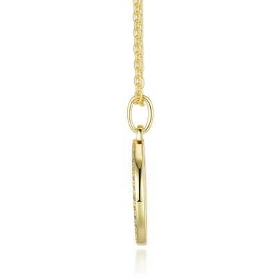 Collier Zodiaque Moissanite Sagittaire Argent 925 Or 18K
