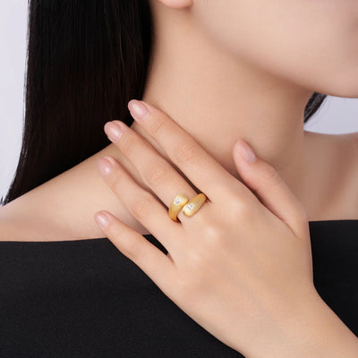 Bague Ouverte en Or Vermeil 18K