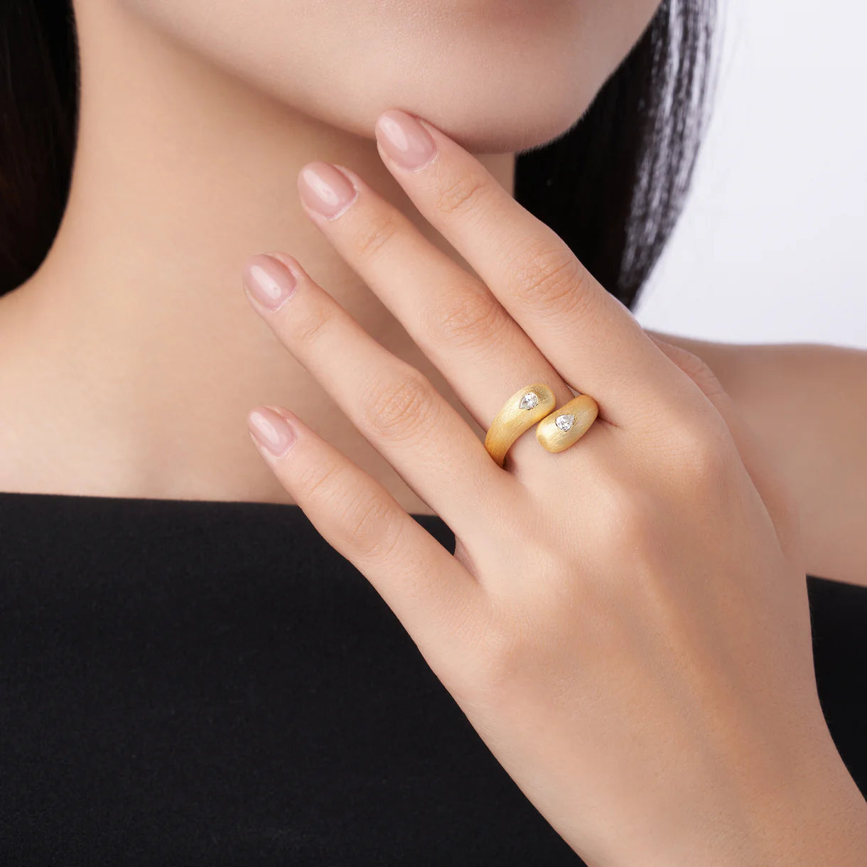 Bague Ouverte en Or Vermeil 18K