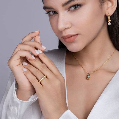 Solitaire Moissanite Certifiée GRA Argent Sterling & Or Jaune Vermeil 18