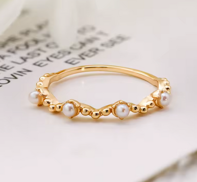 Bague Élégante En Vermeil Or 18K