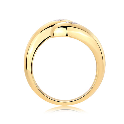 Bague Ouverte en Or Vermeil 18K