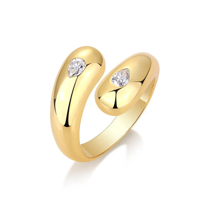 Bague Ouverte en Or Vermeil 18K