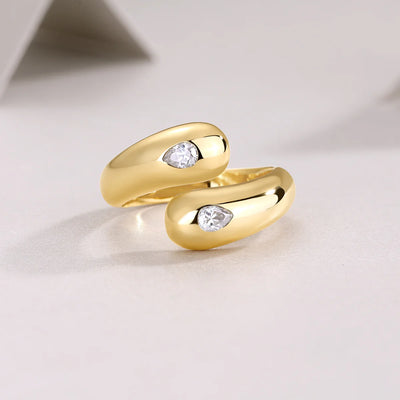 Bague Ouverte en Or Vermeil 18K