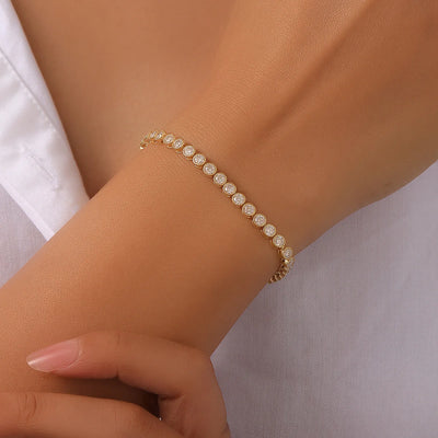 Bracelet Tennis Élégant Moissanite D/VVS1 4.3ct