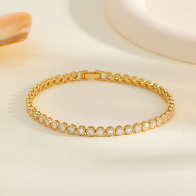 Bracelet Tennis Élégant Moissanite D/VVS1 4.3ct
